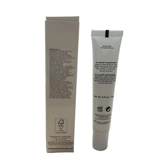 Dr. Brandt BNIB Triple Antioxidant Hydrating Vitamin C Green Tea Eye Cream .5oz - Picture 9 of 9